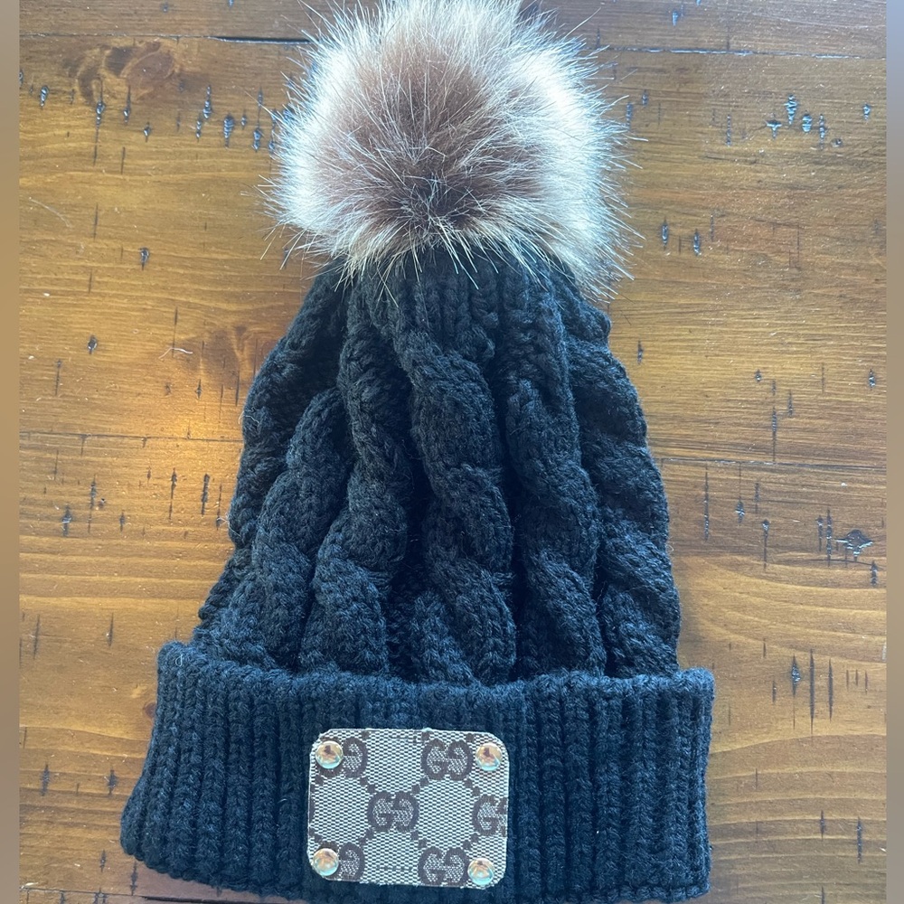Upcycled Luxury Brand Beanie
